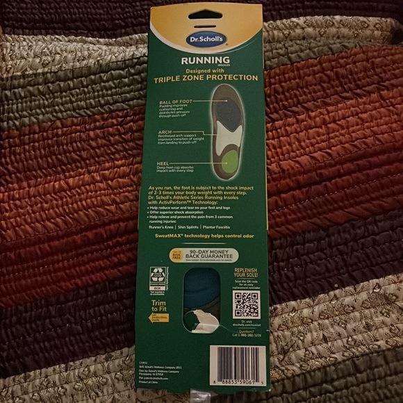 Dr. Scholls running insole 10.5-14 one pair - Picture 7 of 10